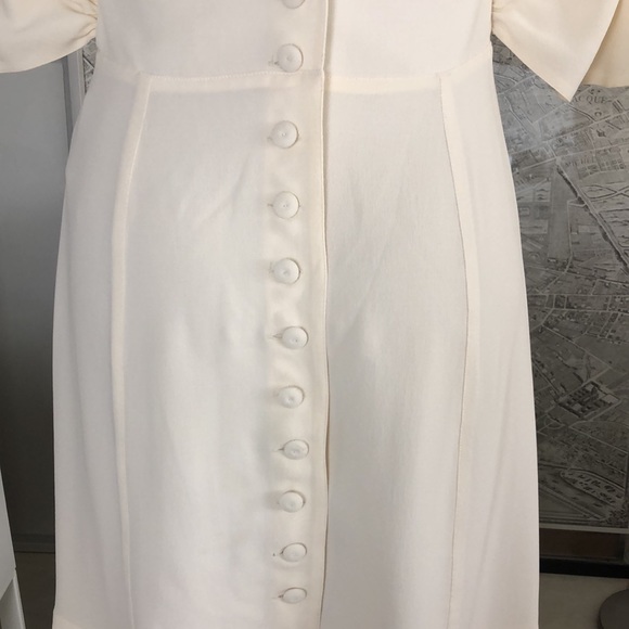 FENDI cream silk dress open back Size 6 - Picture 3 of 16